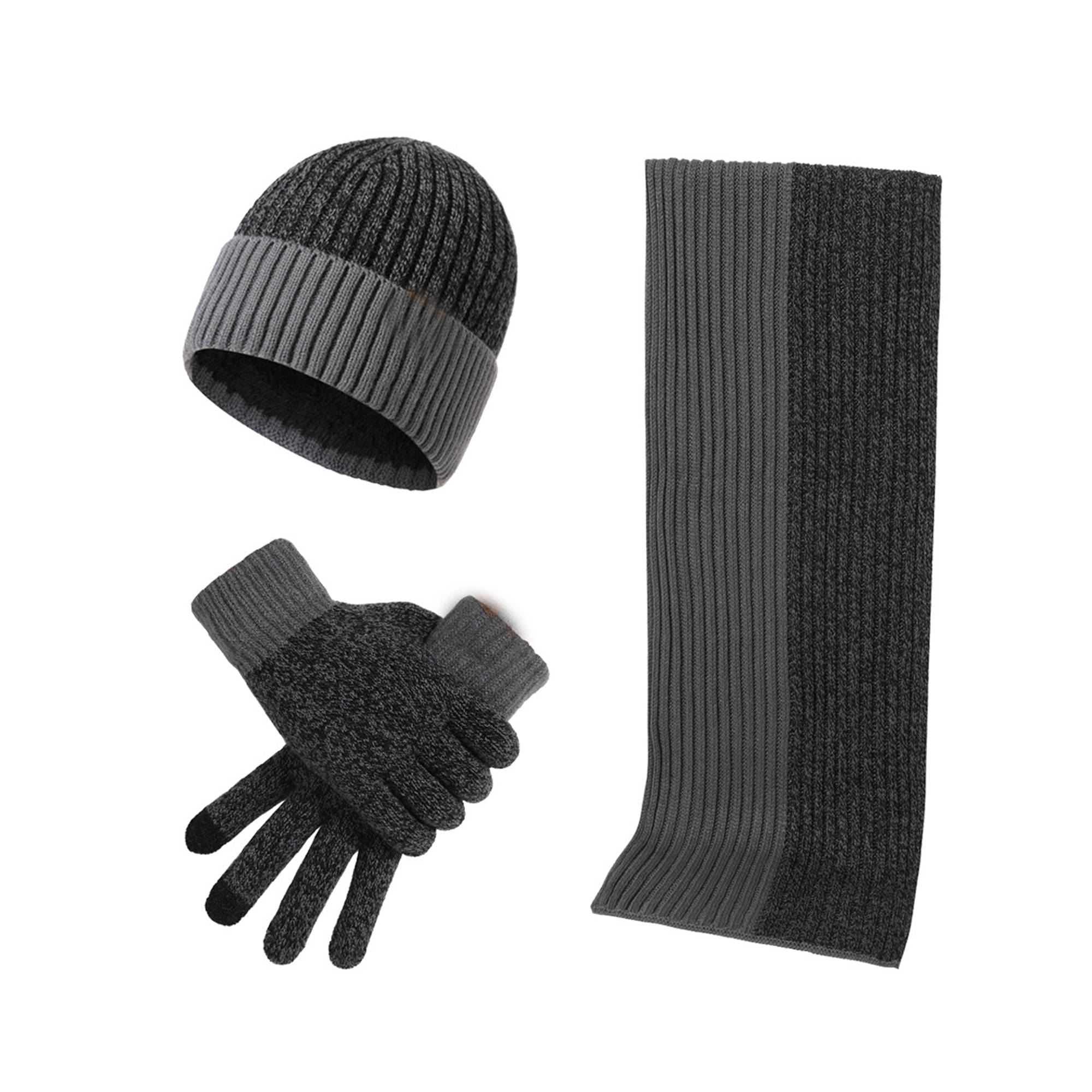 Acrylic Winter Accessory Set Beanie Scarf Glove 2
