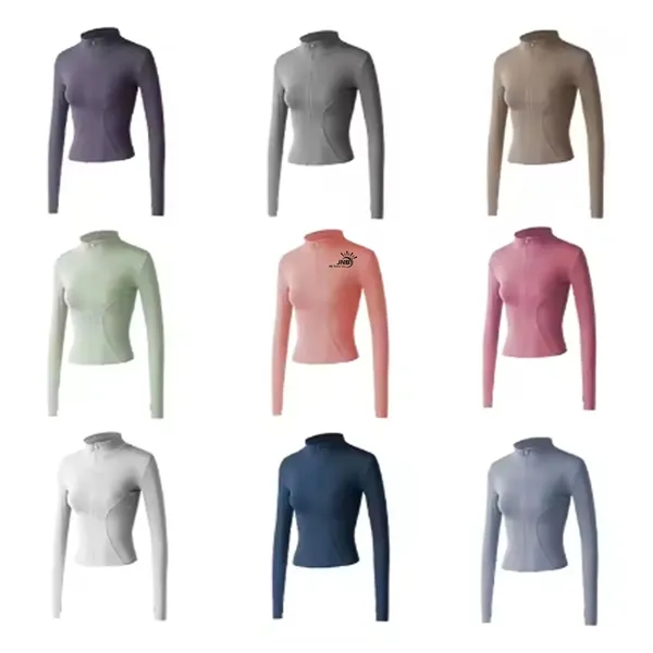 Stylish Women's Long Sleeve Yoga Track Jacket