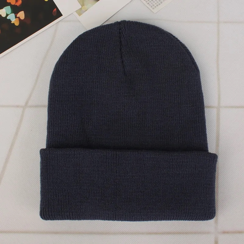 Winter knit pullover hat Candy colored 6