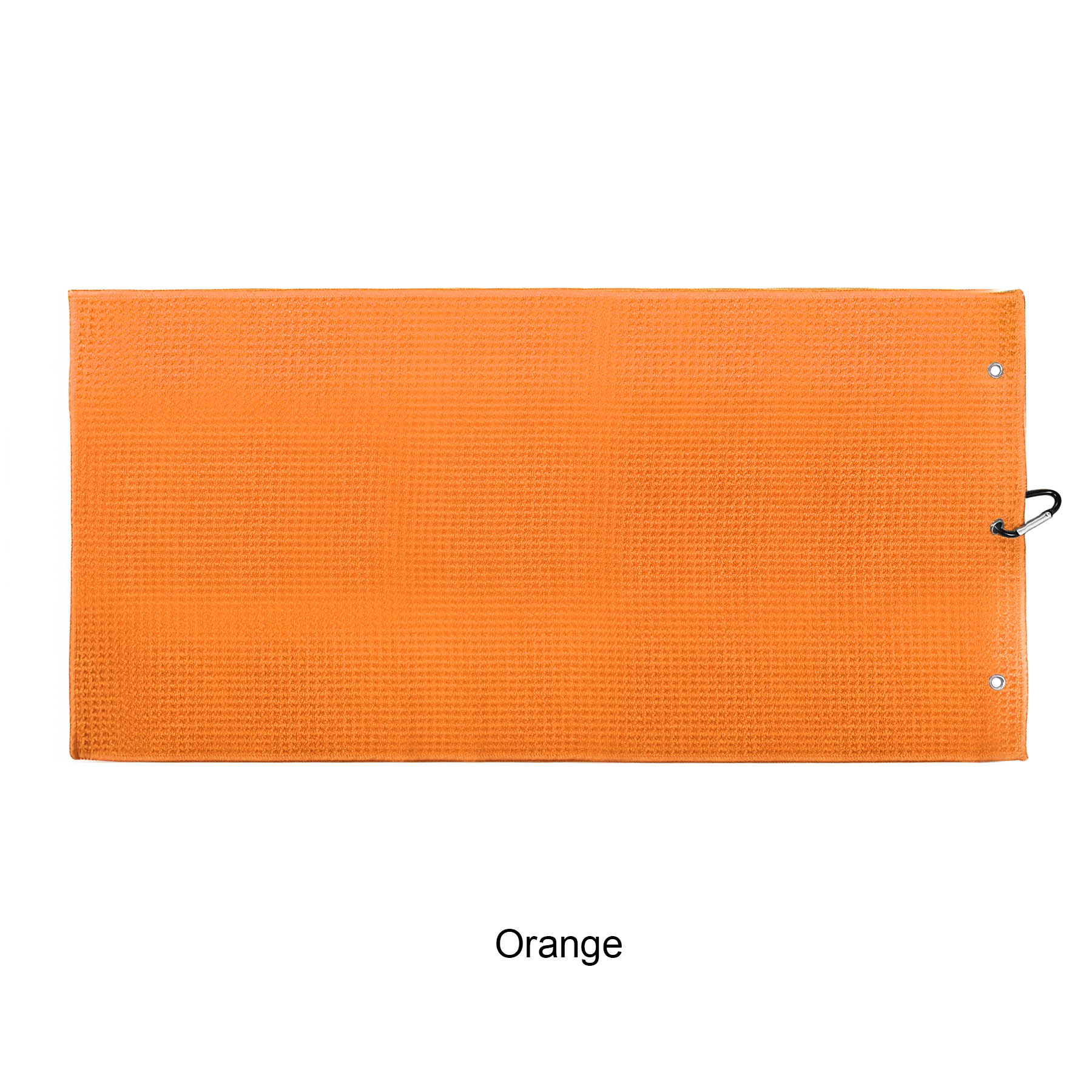 Microfiber Waffle Two-fold Golf Towel w/ Carabiners Clip 12" x 24" 25
