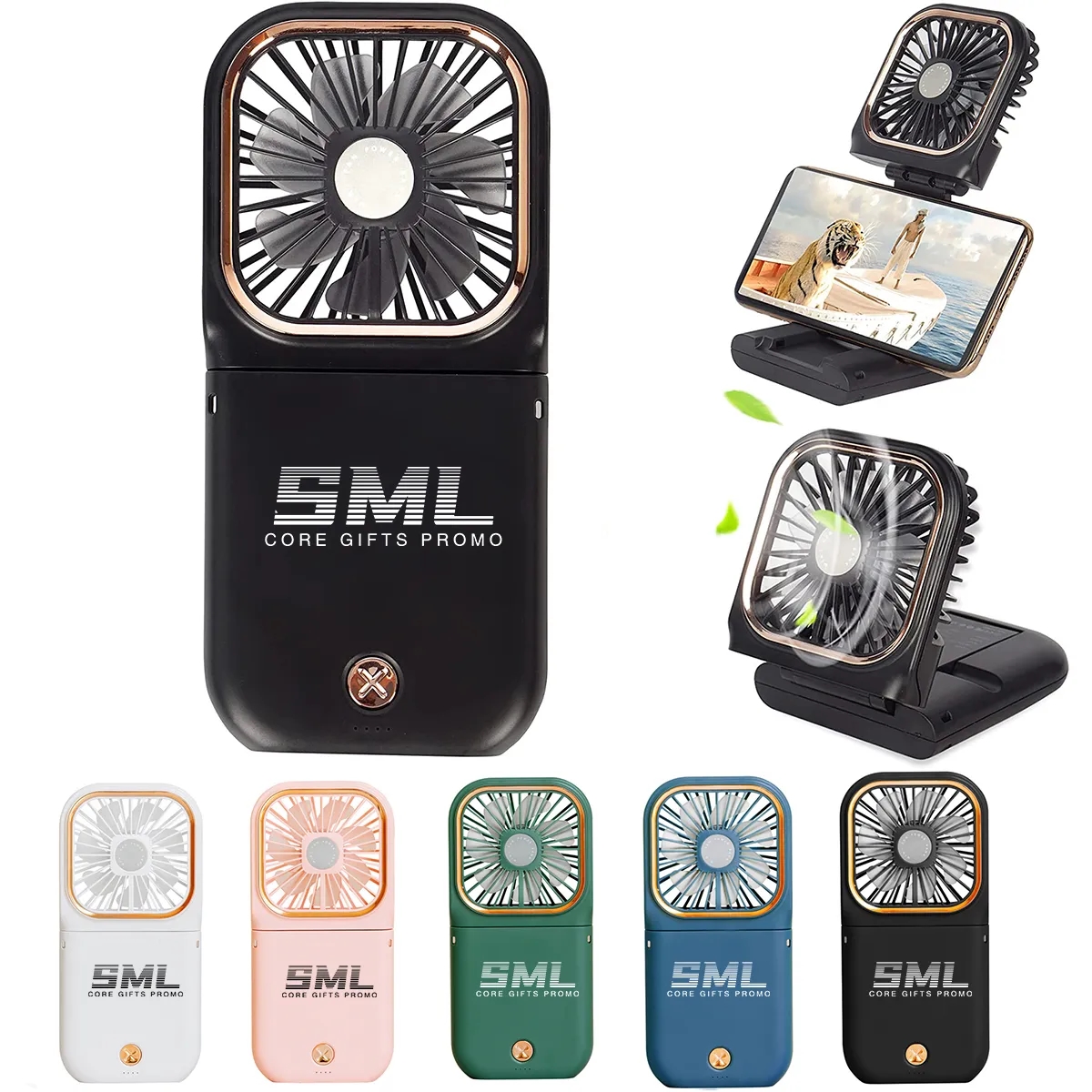 Mini Portable Handheld Rechargeable Hands Free Necklace Fan 2