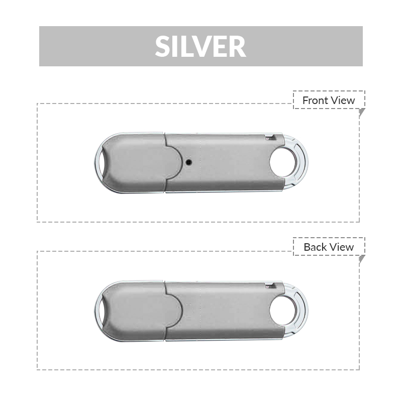 Rectangular LED USB Flash Drive 2