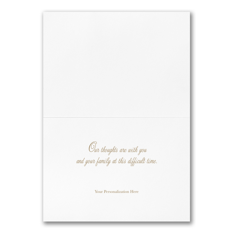 Watercolor Lilies Sympathy Card 2