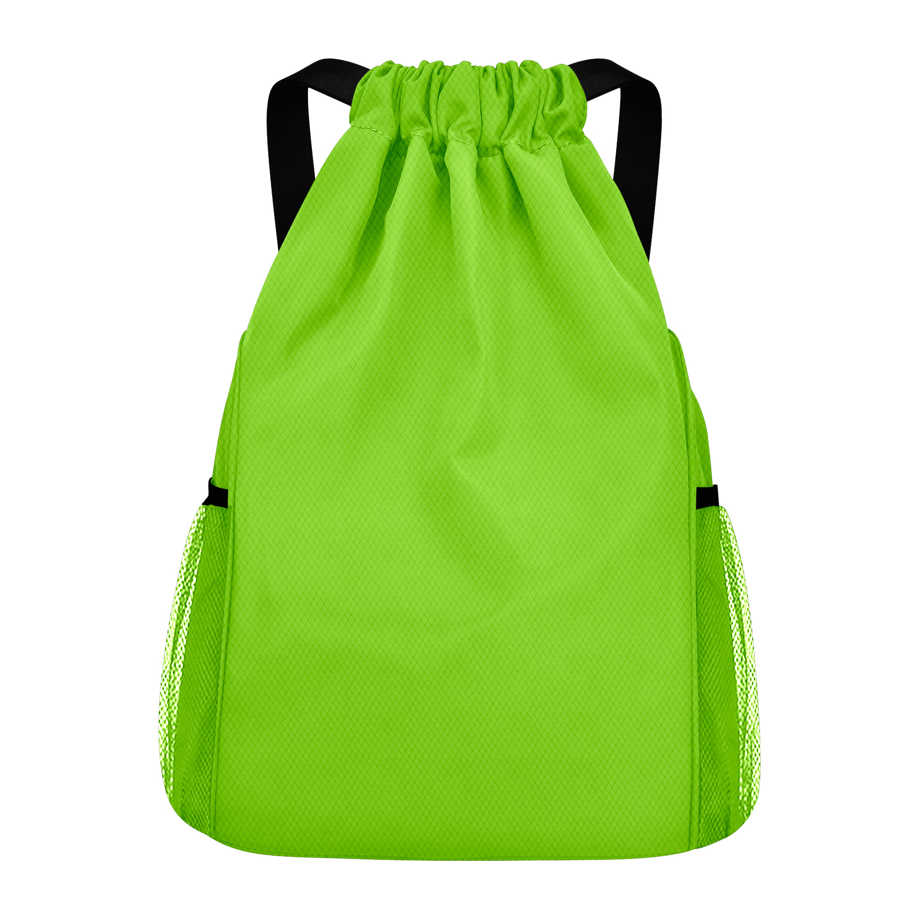 Drawstring Waterproof Backpack With Bunched Pockets & Wide Shoulder Straps 3