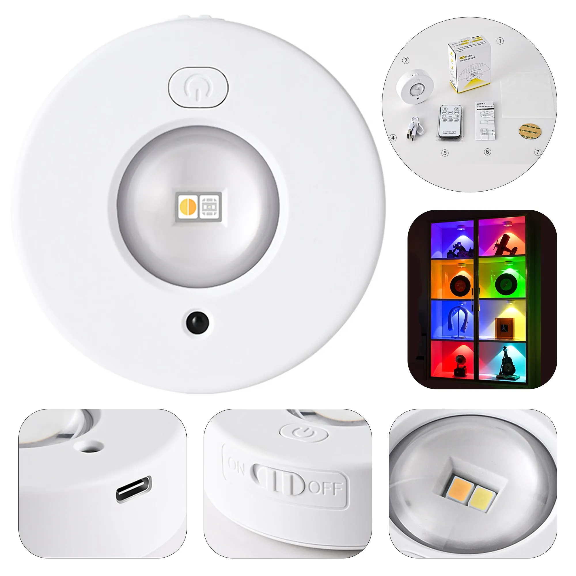 Rechargeable LED Cabinet Magnetic Light 2