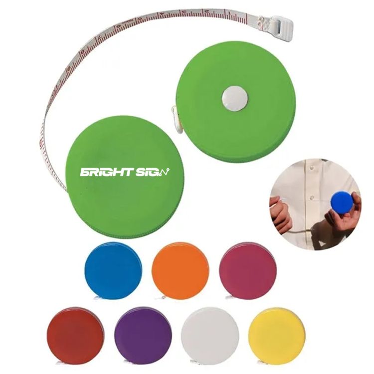 Branded Round Tape Measure Keychain 1