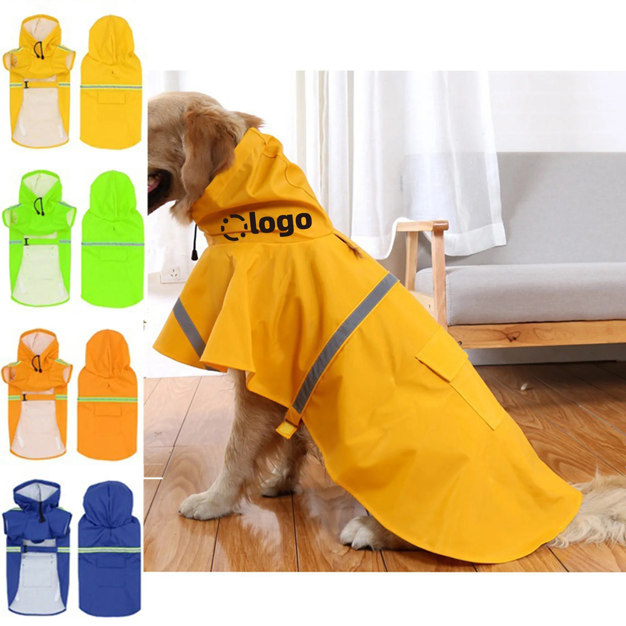 Pet-sized Rain Poncho MOQ 100pcs 3