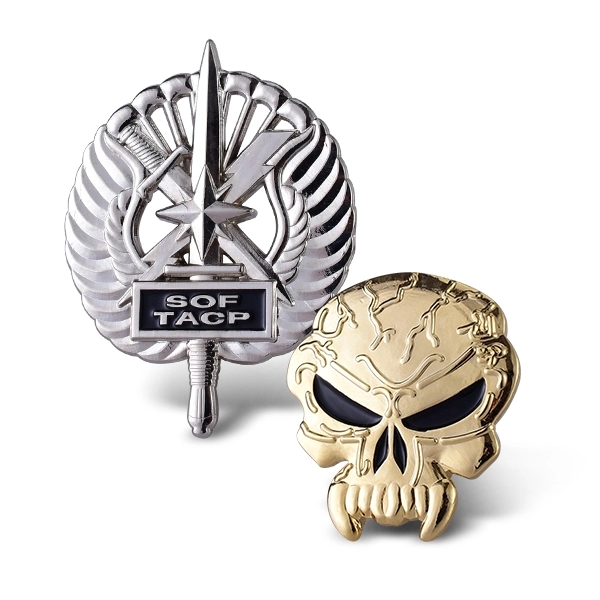 1 1/2" Die Cast 3D Pin 5