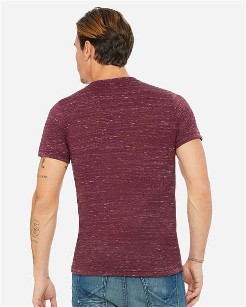 Unisex Textured Jersey V-Neck Tee - 3655 65