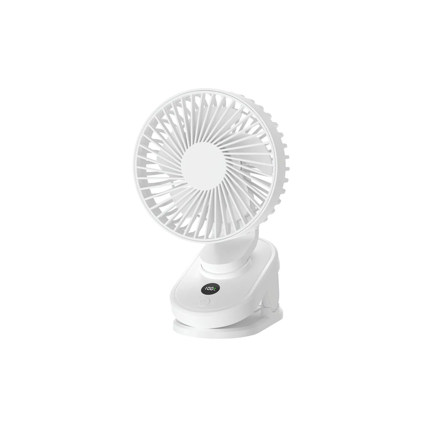 USB Digital Display Clip Electric Fan 2