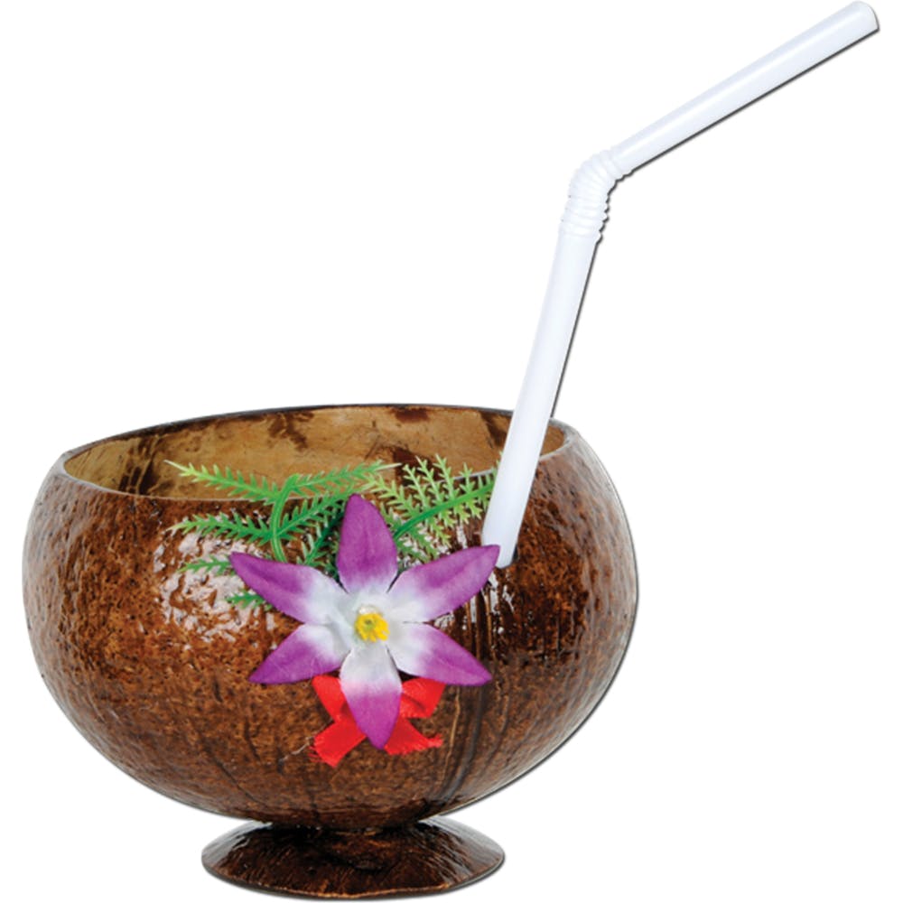 Coconut Party Cups - Brown 10 oz 2