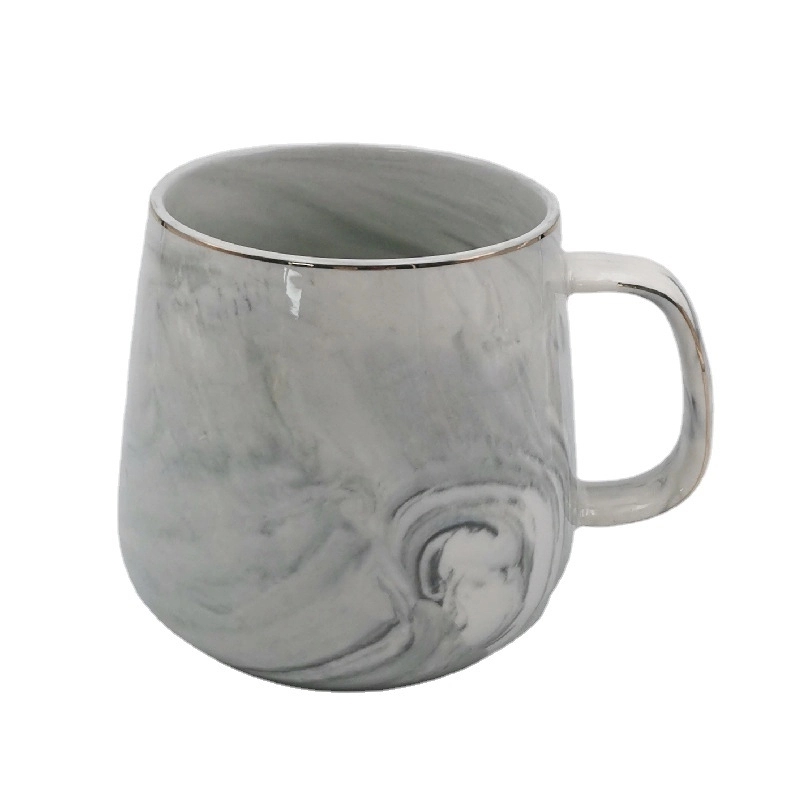 Custom 12 Oz Ceramic Marble Coffee Cups 4