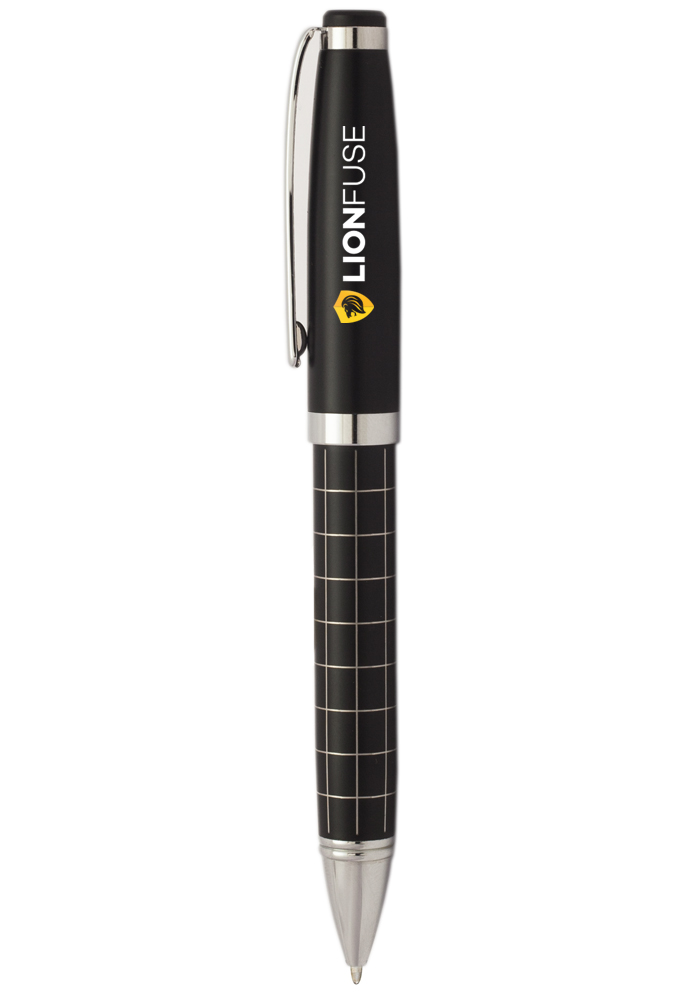 Onyx Grid Metal Ballpoint Pen 2