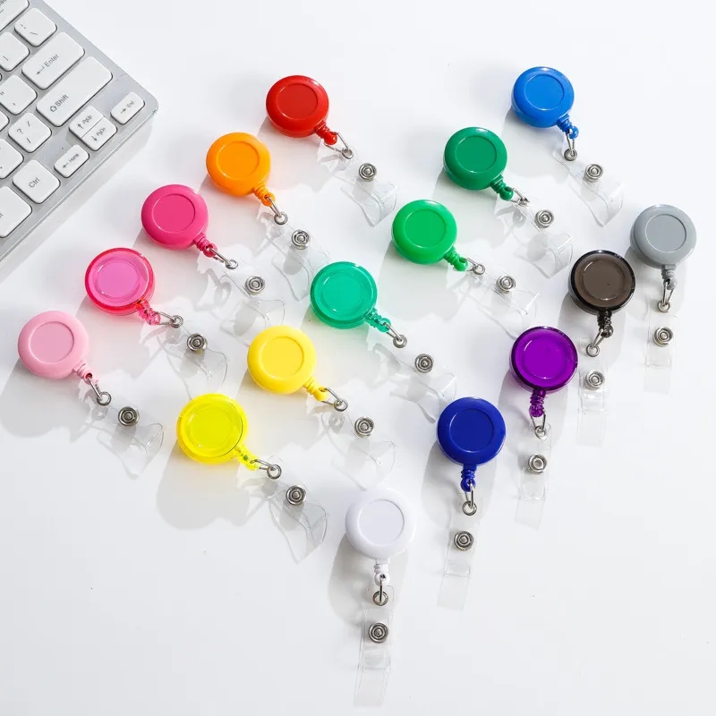 Round Retractable Badge Holders 6