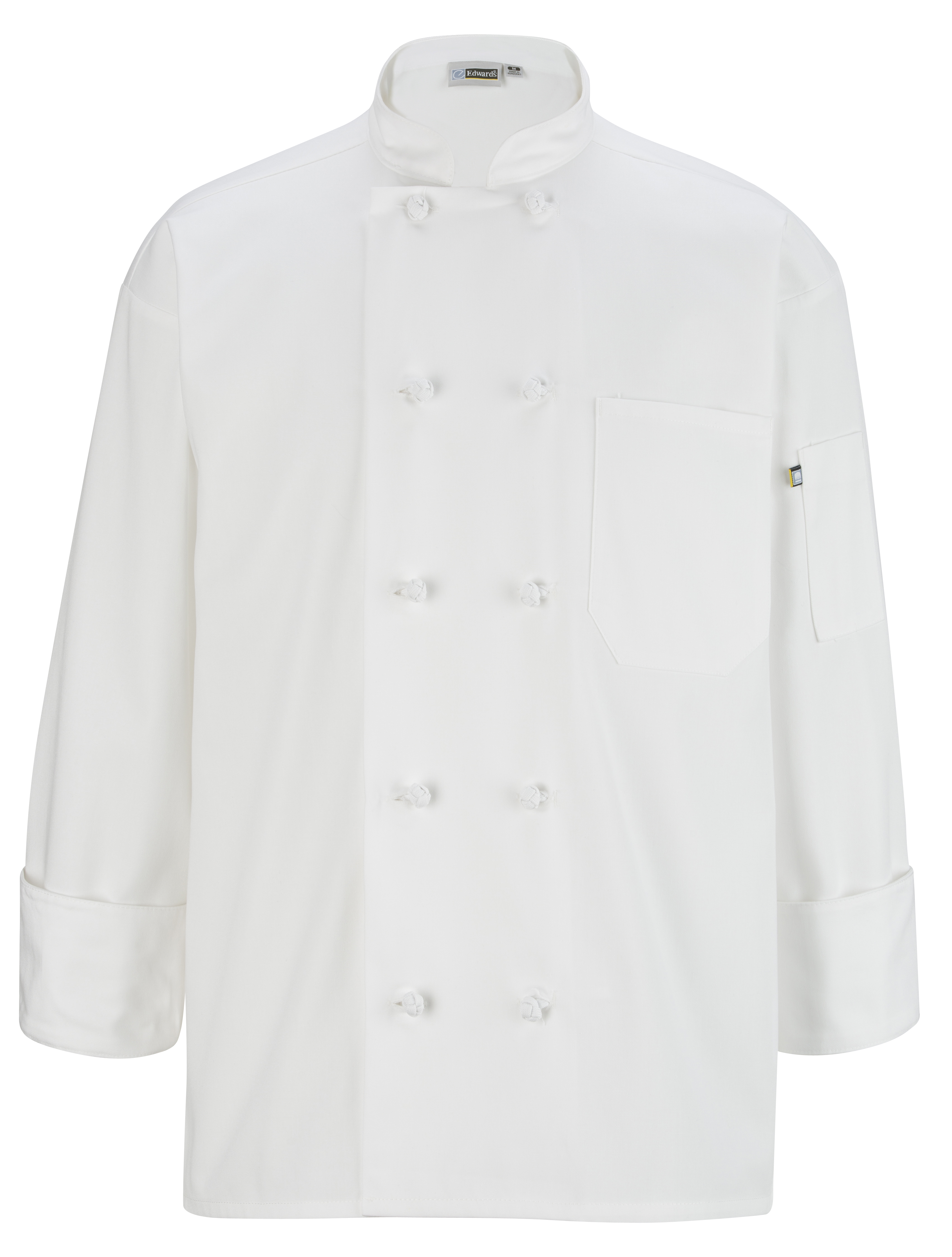 10 Knot Button Long Sleeve Chef Coat