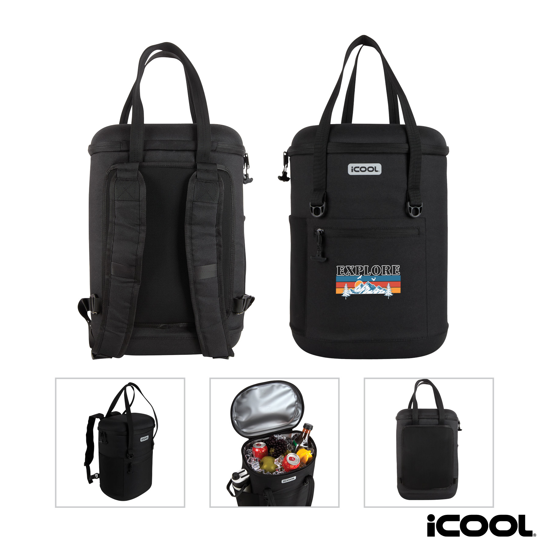 iCOOL® Granby 24-Can Cooler Backpack 16