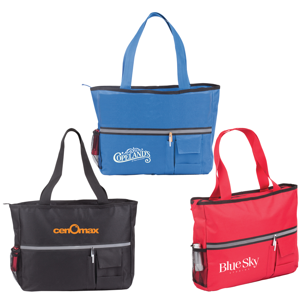 Highlander Zippered Poly Canvas Tote 1