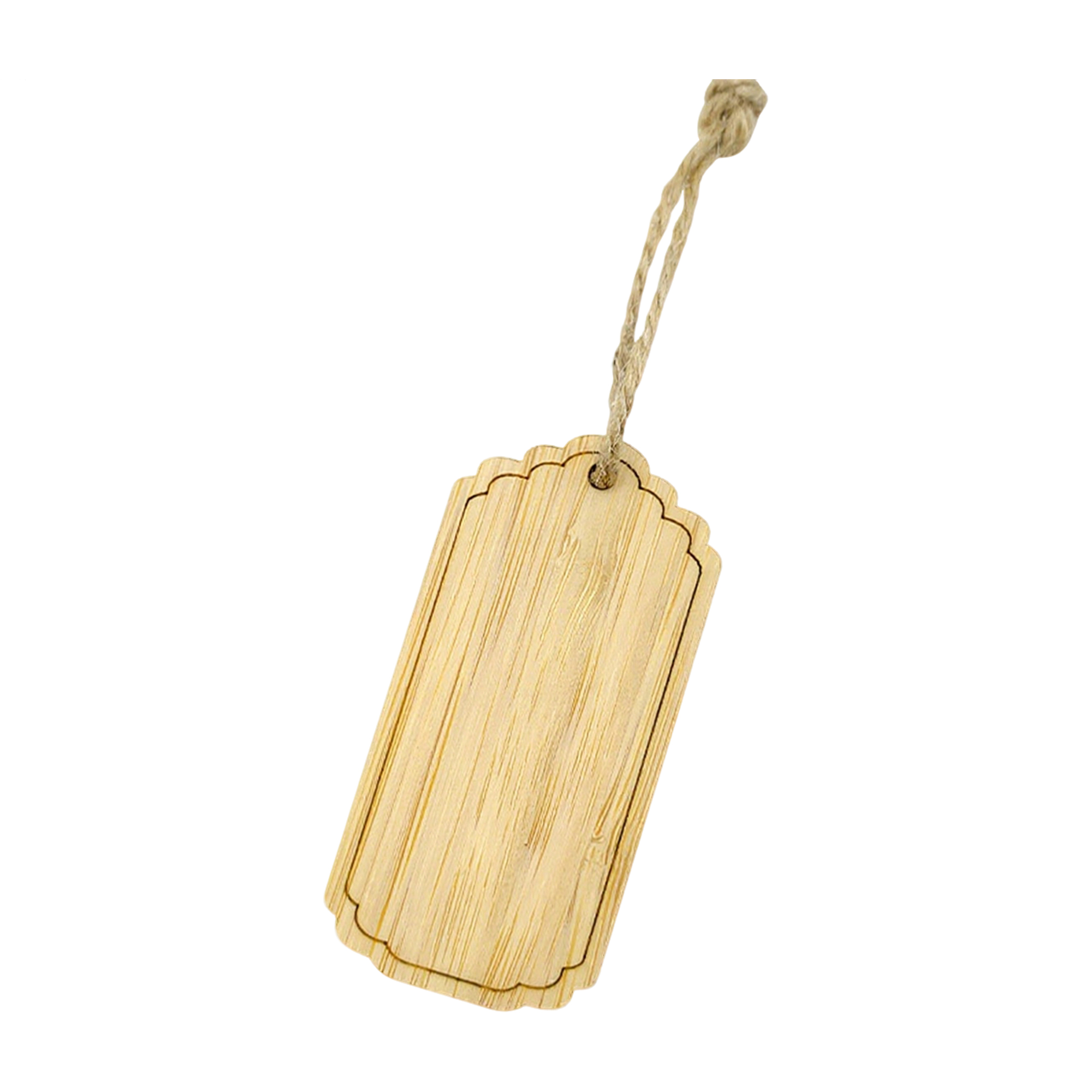 Bamboo Bookmark Tag Blank 1.4" Length X 2.7" Width 5
