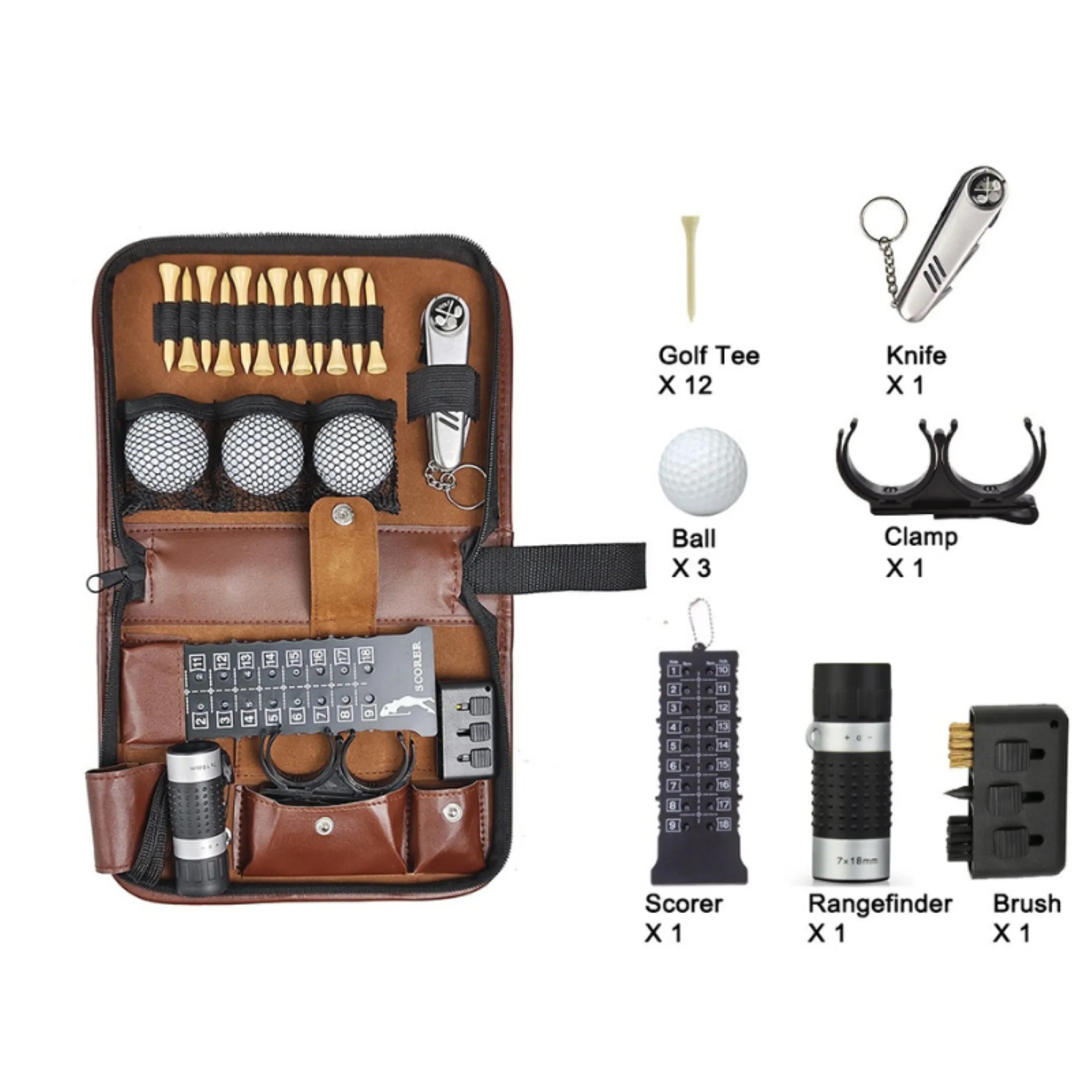 Golf Ball Accessories Seven Piece Gift Set Free Shipping 5