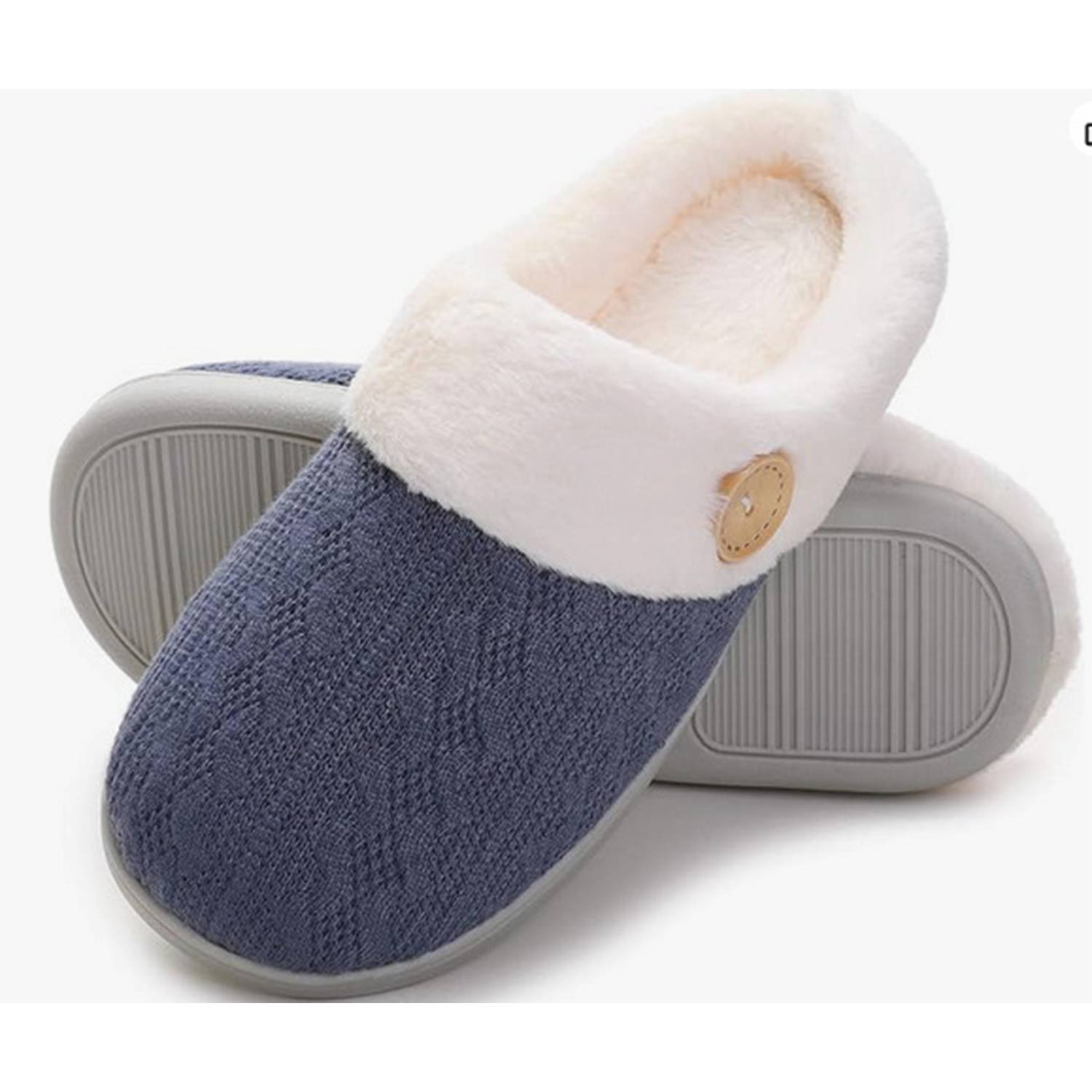 Non-Slip Outdoor Home Memory Cotton Warm Plush Slippers 13