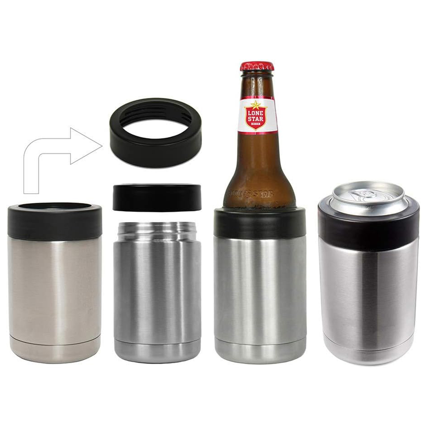 Neoprene 12 OZ. Can Cooler, custom koozie with logo imprint 3