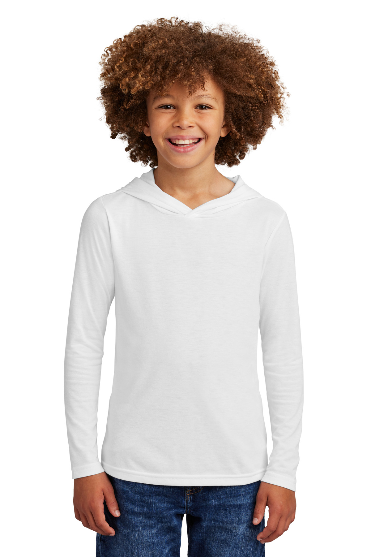 District Youth Perfect Tri Long Sleeve Hoodie DT139Y 31