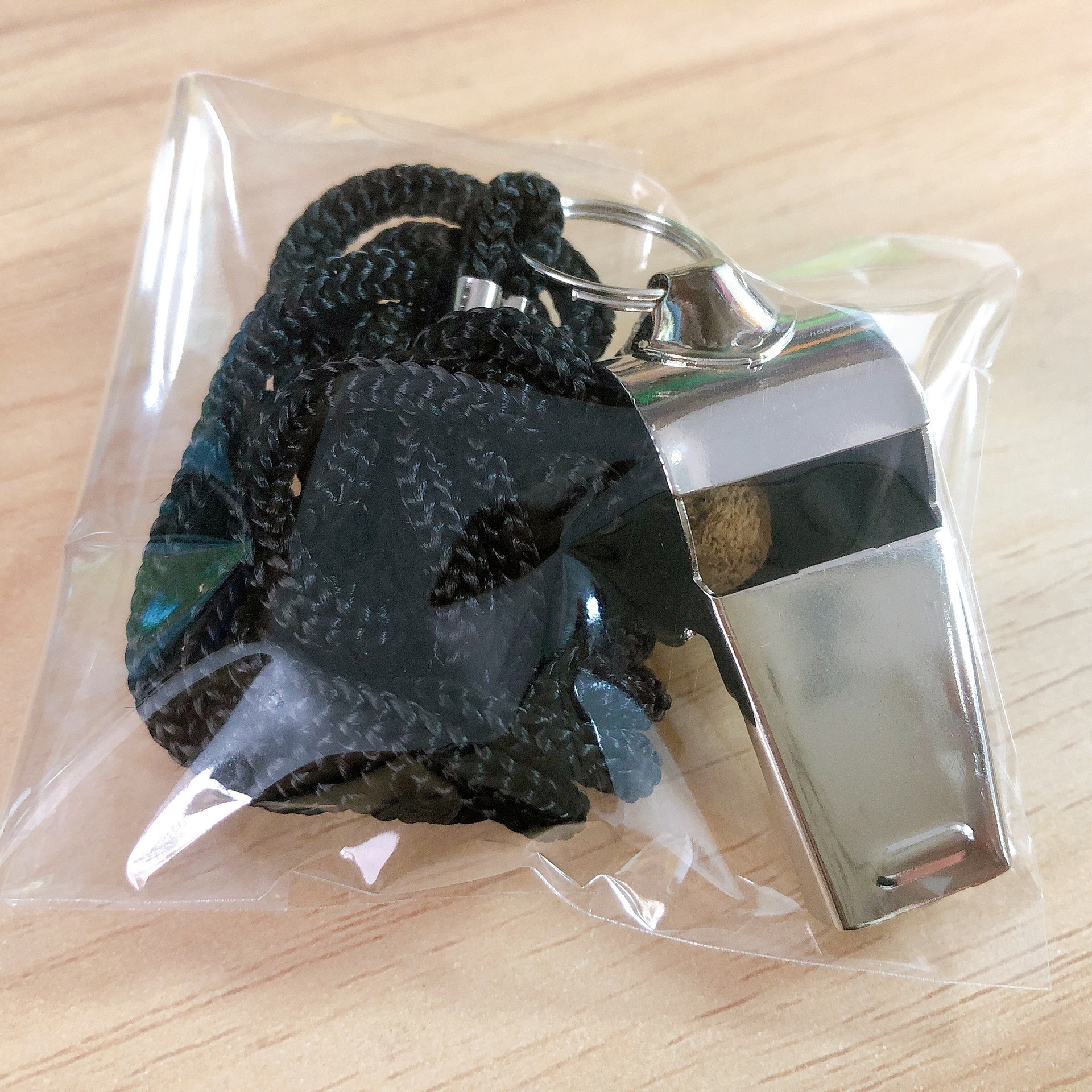 Stainless Steel Sports Whistle with Lanyard 7