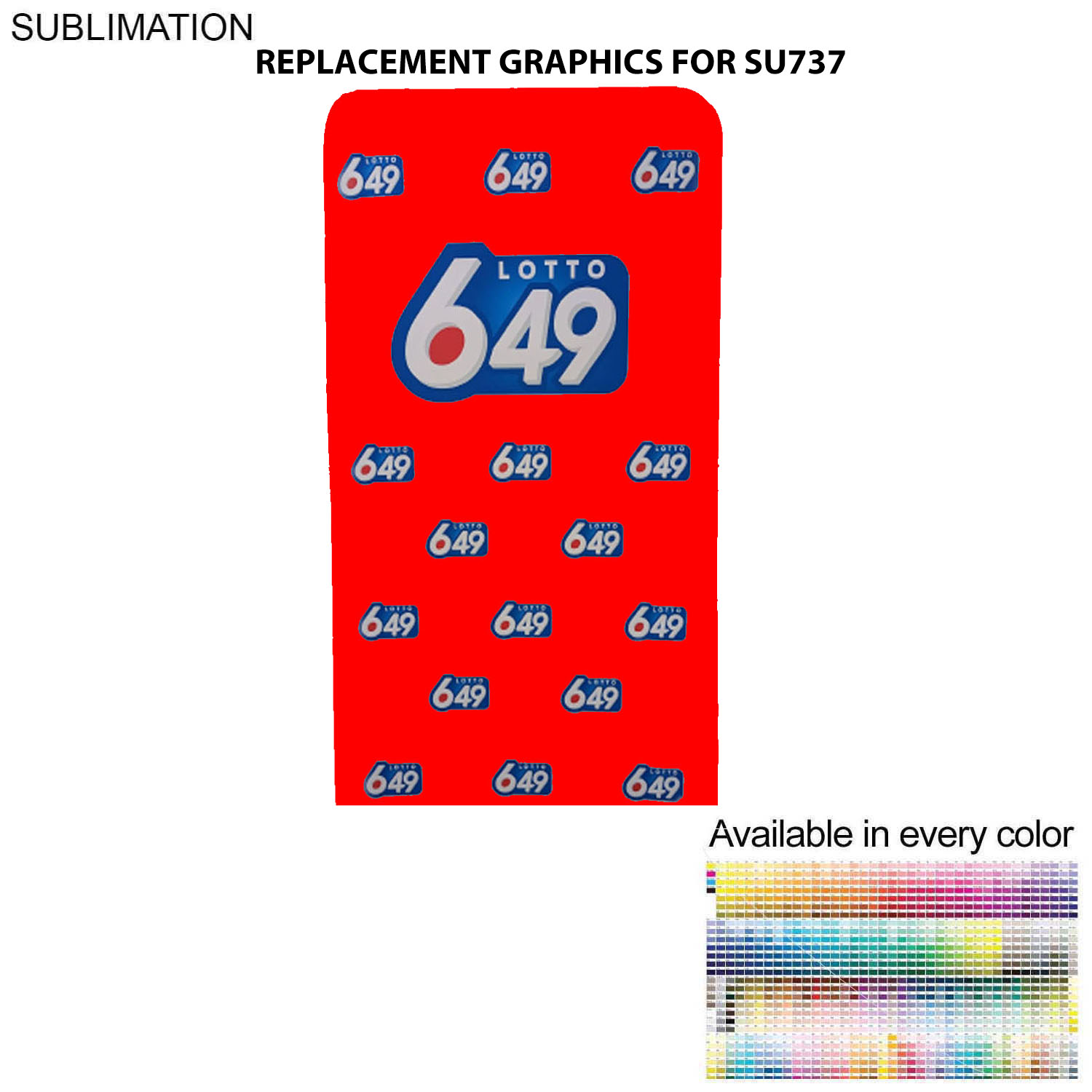 Replacement Graphics Double Sided 4'W x 90"H EuroFit Tension Fabric Slip on Cover, NO SETUP 5