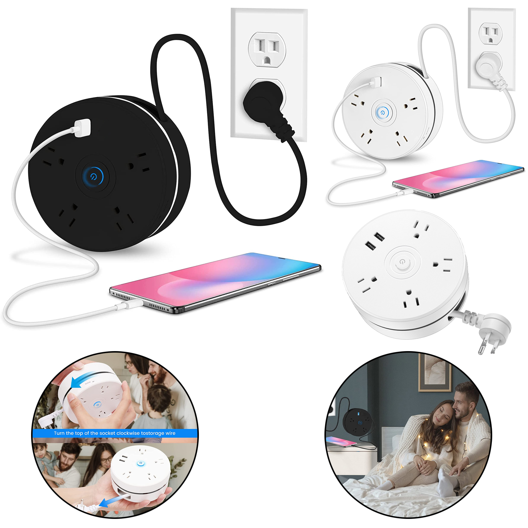 Retractable Power Strip 2