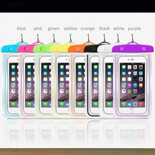 Luminous waterproof PVC mobile phone pouch 4