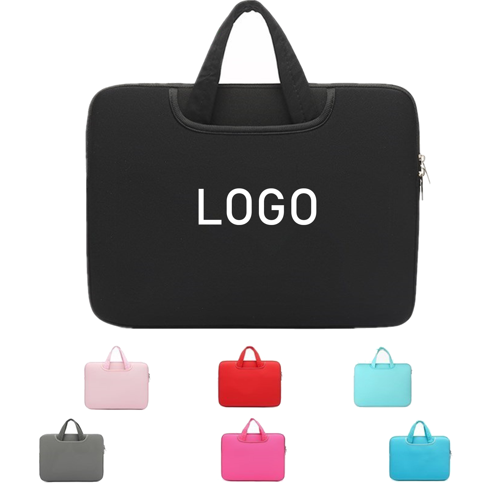 Full Color Custom Laptop Sleeve with Hidden Handles 14" 2