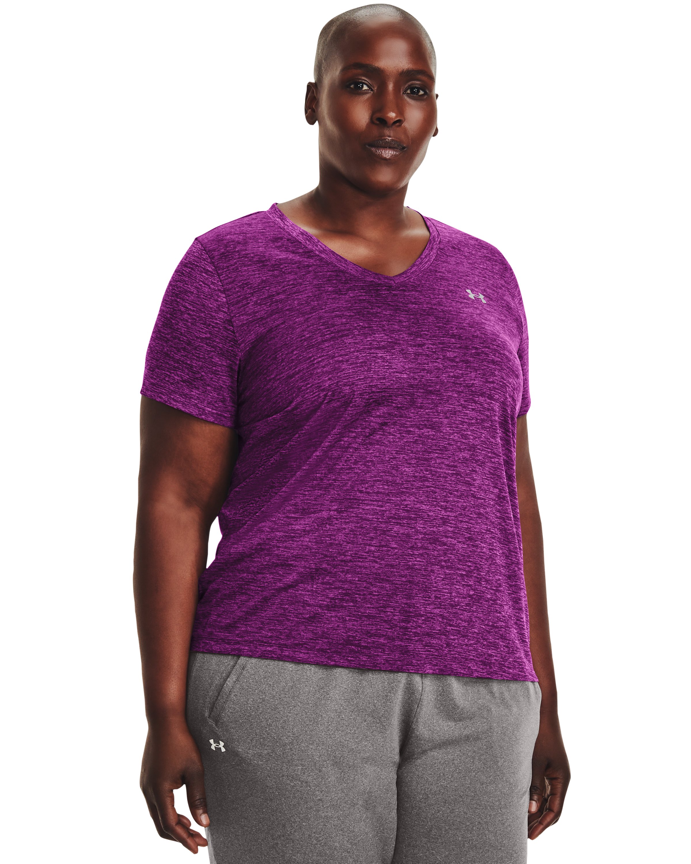 UA Tech Twist Women's V-Neck Short Sleeve 5