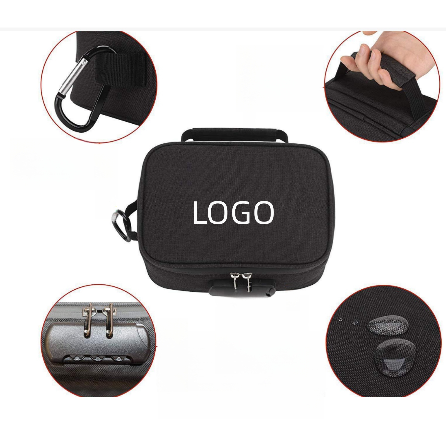 High-Capacity Document Bag with Lock 2