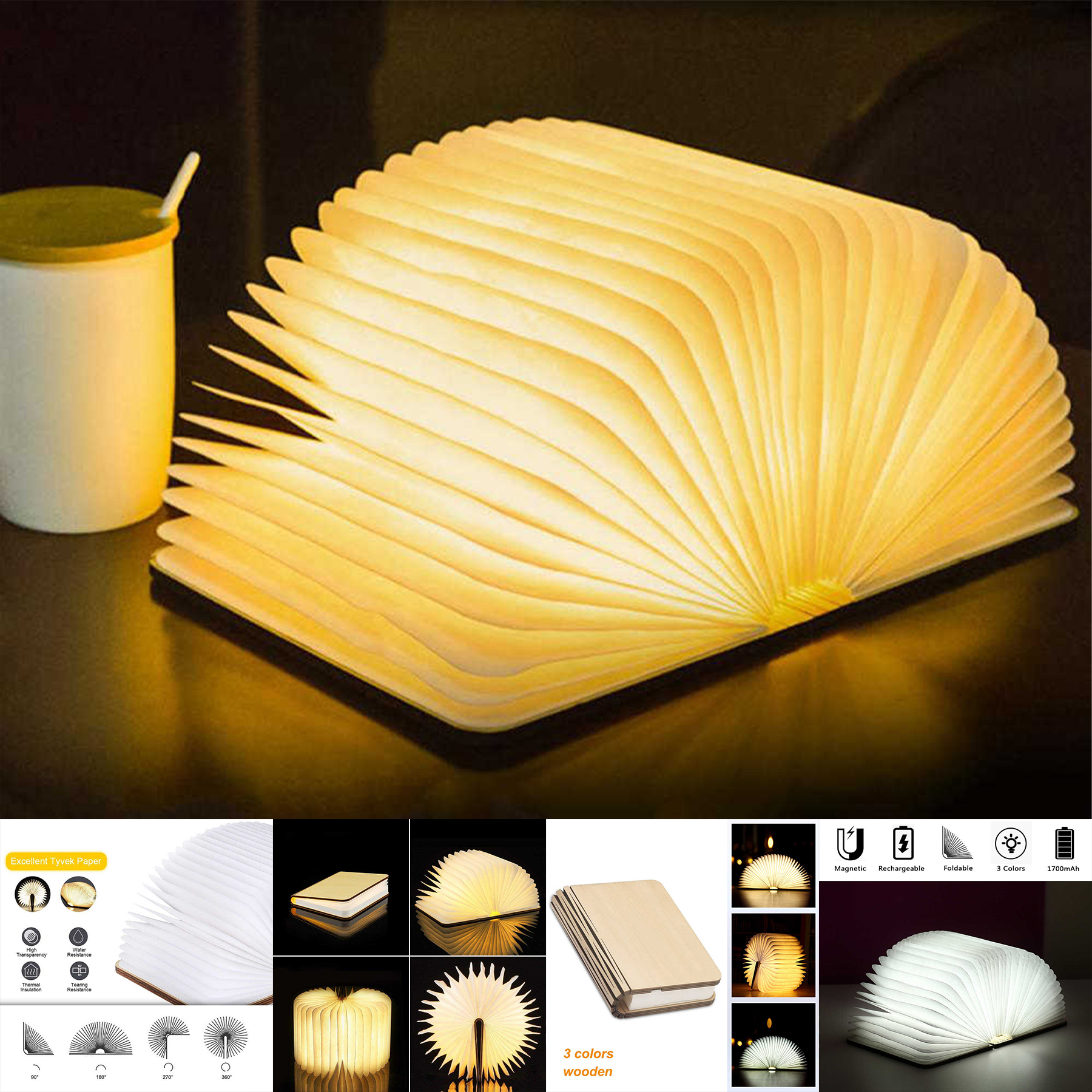 3D Creative LED Book Night Light 2
