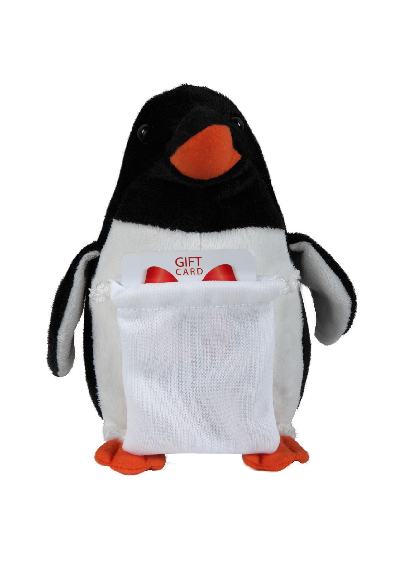 soft plush Penguin with gift card sack 3