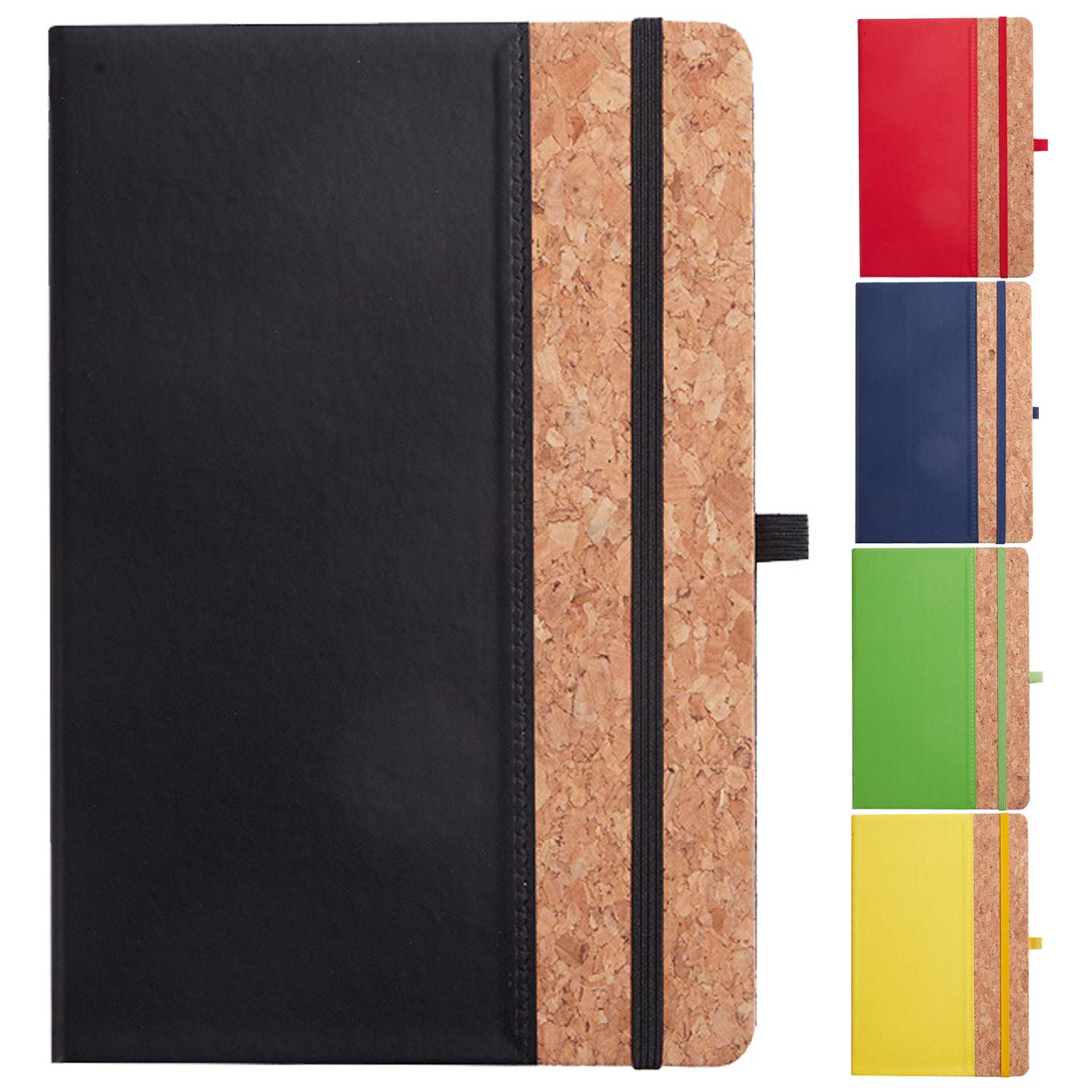 A5 PU Leather Cork Cover Notebook 13