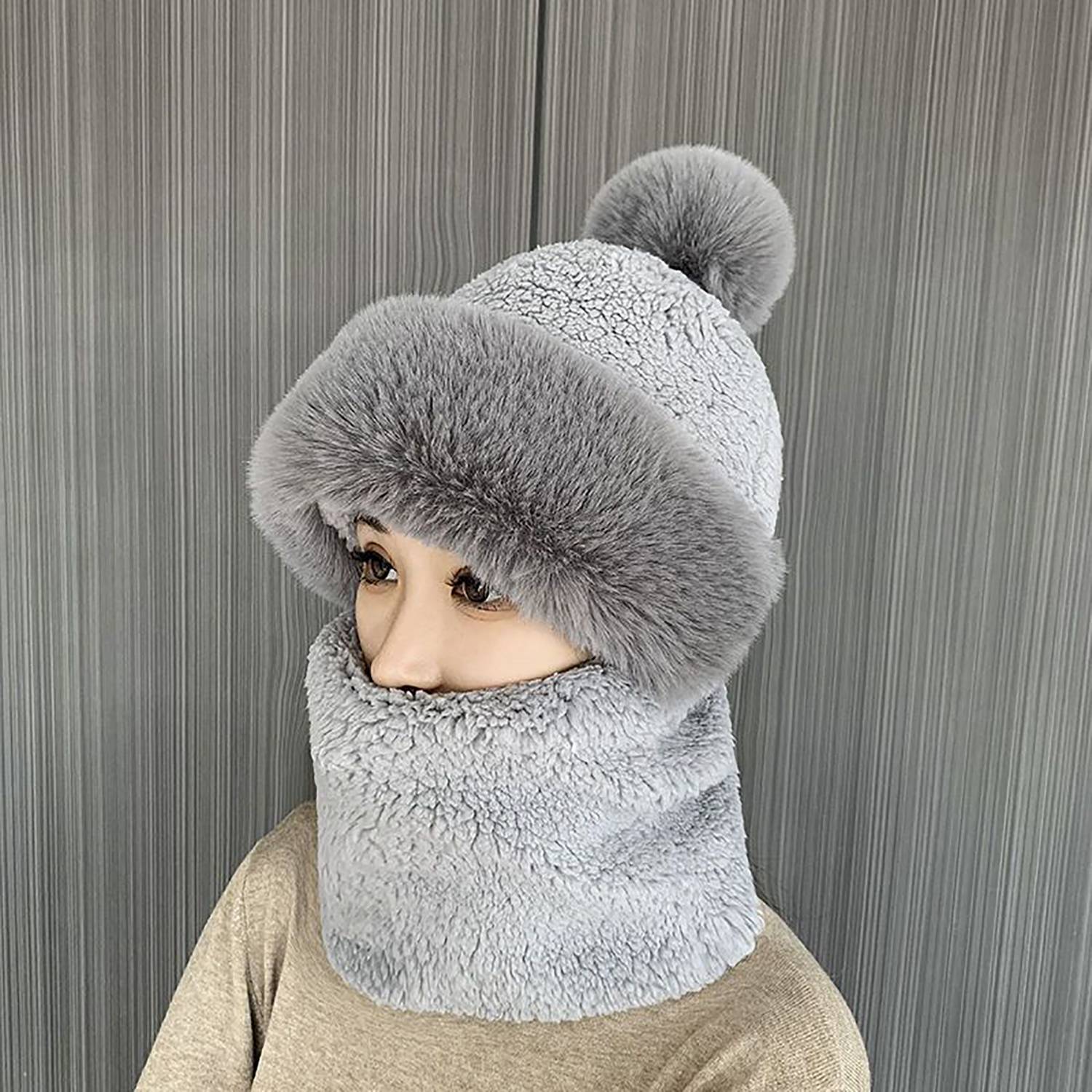 Integrated Beanie Hat and Scarf 4