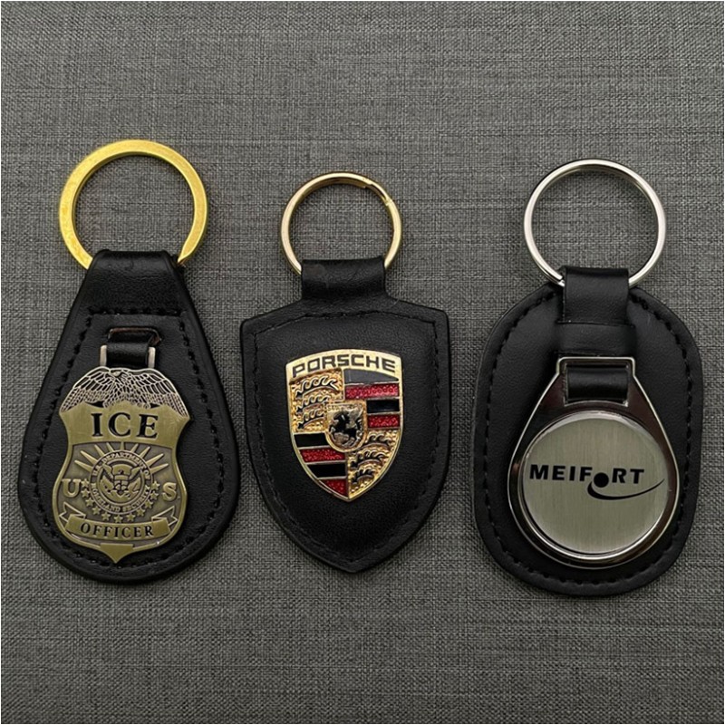 Custom Auto Logo Leatherette Key Tag 1