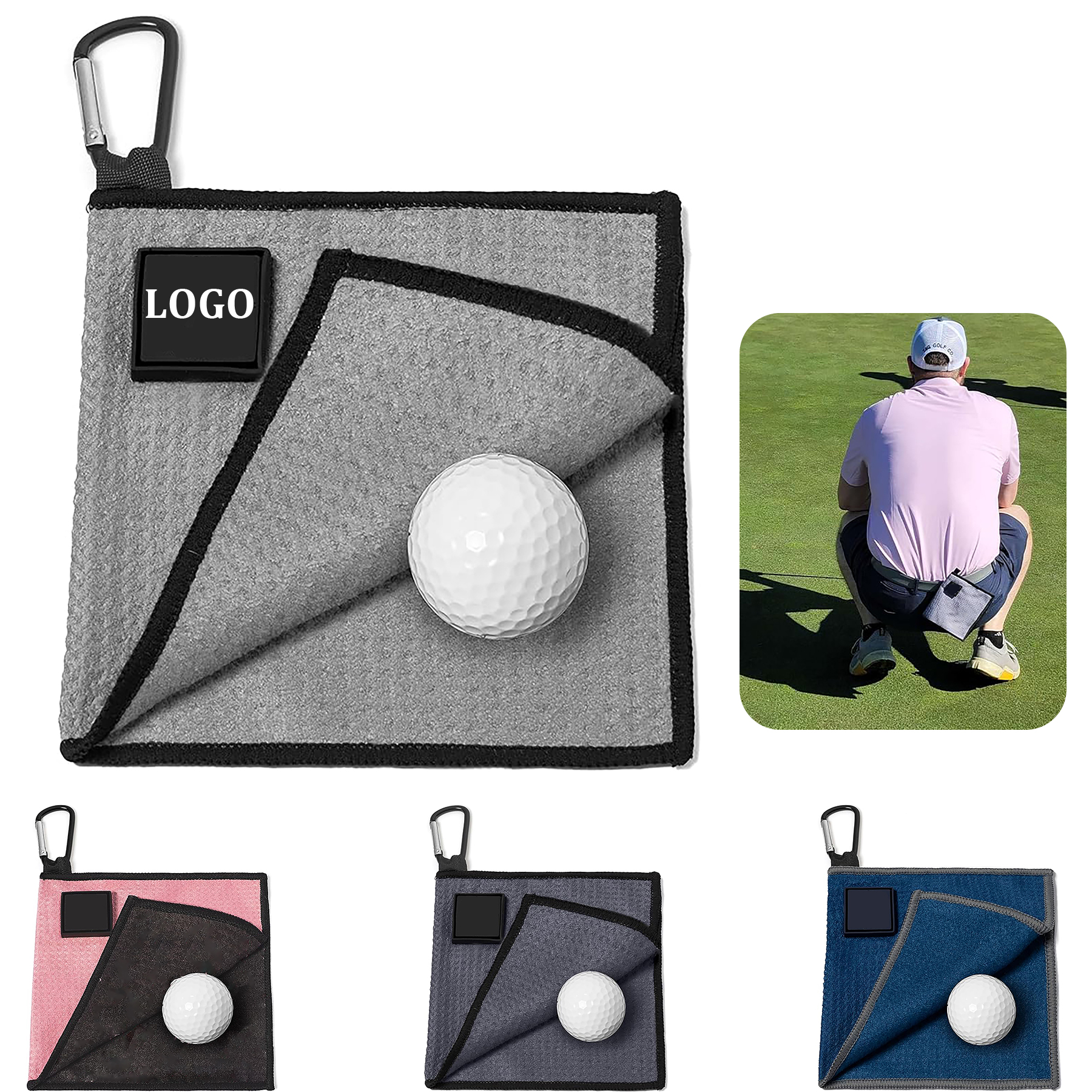 Small Magnetic Golf Towel 2