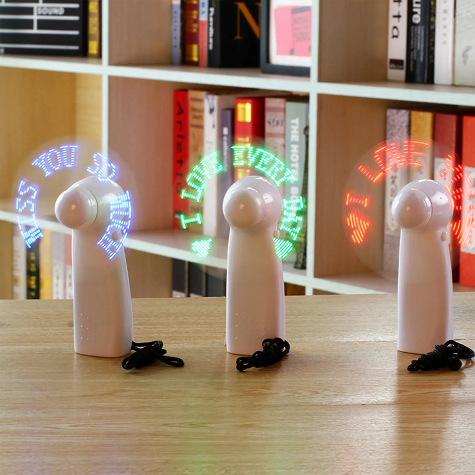 Handheld LED Illuminated Letter Fan 2