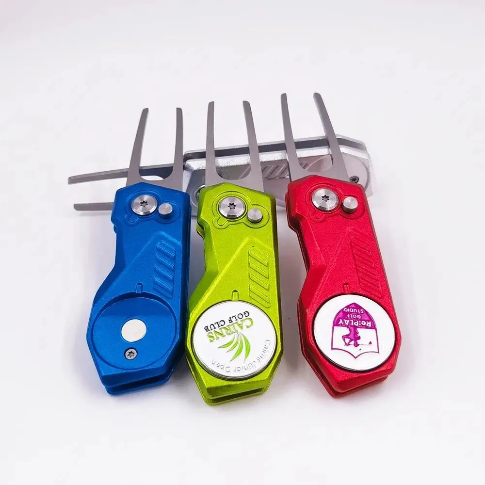 Foldable Metal Divot Tool with Ball Marker 11