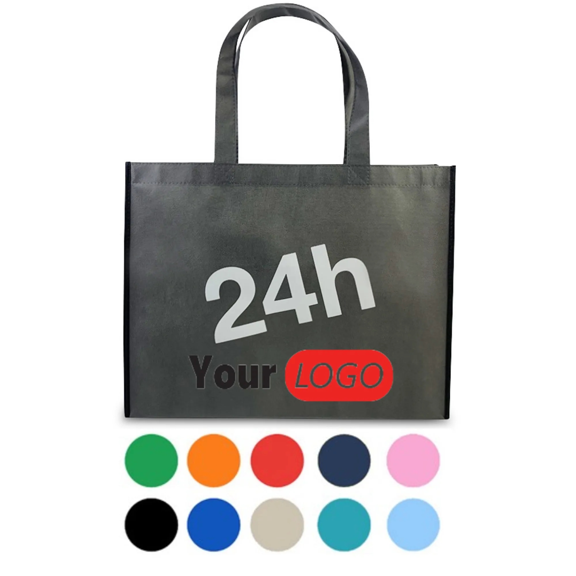 MOQ 20 PCS Promotional Shopper Grocery Non Woven Tote Bag 4