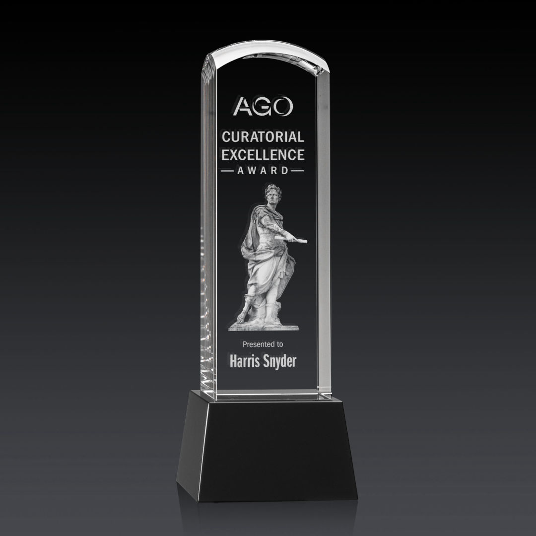 Silkwood 3D Award on Base - Black 4