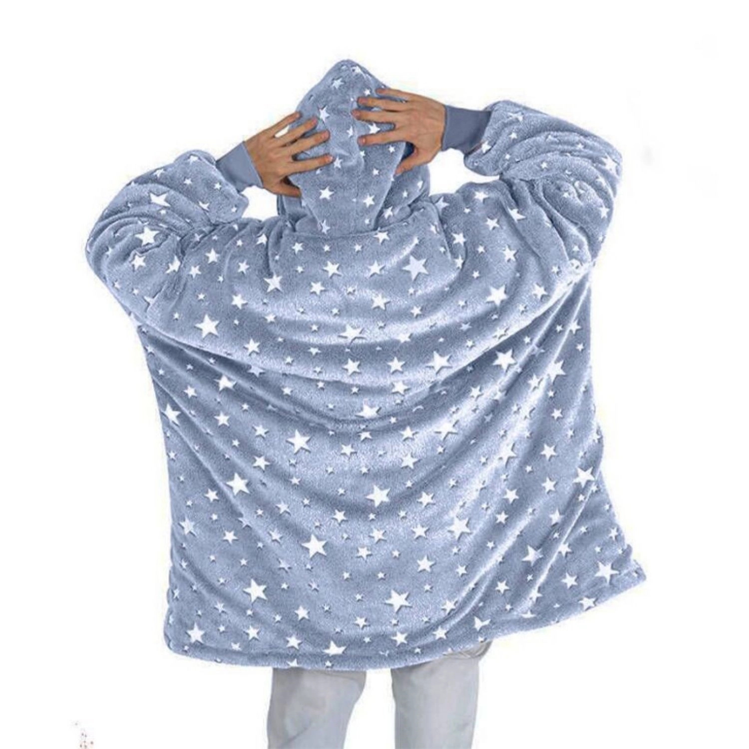 Glow In The Dark Oversized Microfiber Wearable Blanket 7