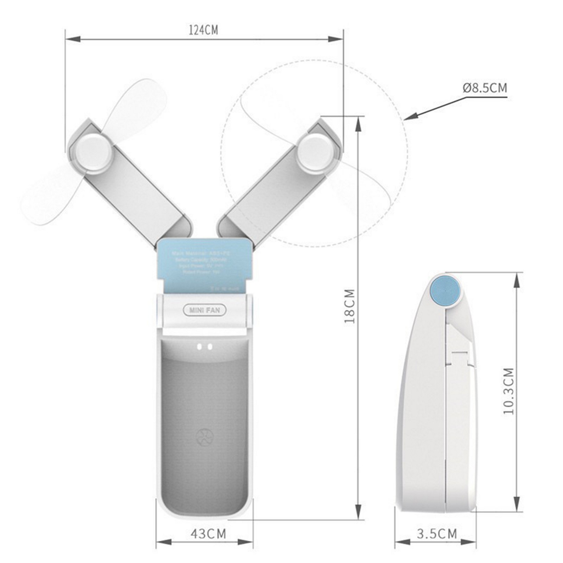 Mini Usb Foldable Handheld Fan 7