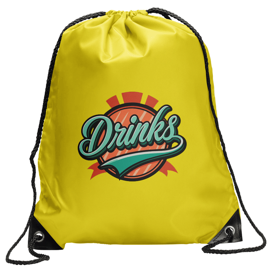 Polyester Drawstring Bag w/ Custom Logo 2