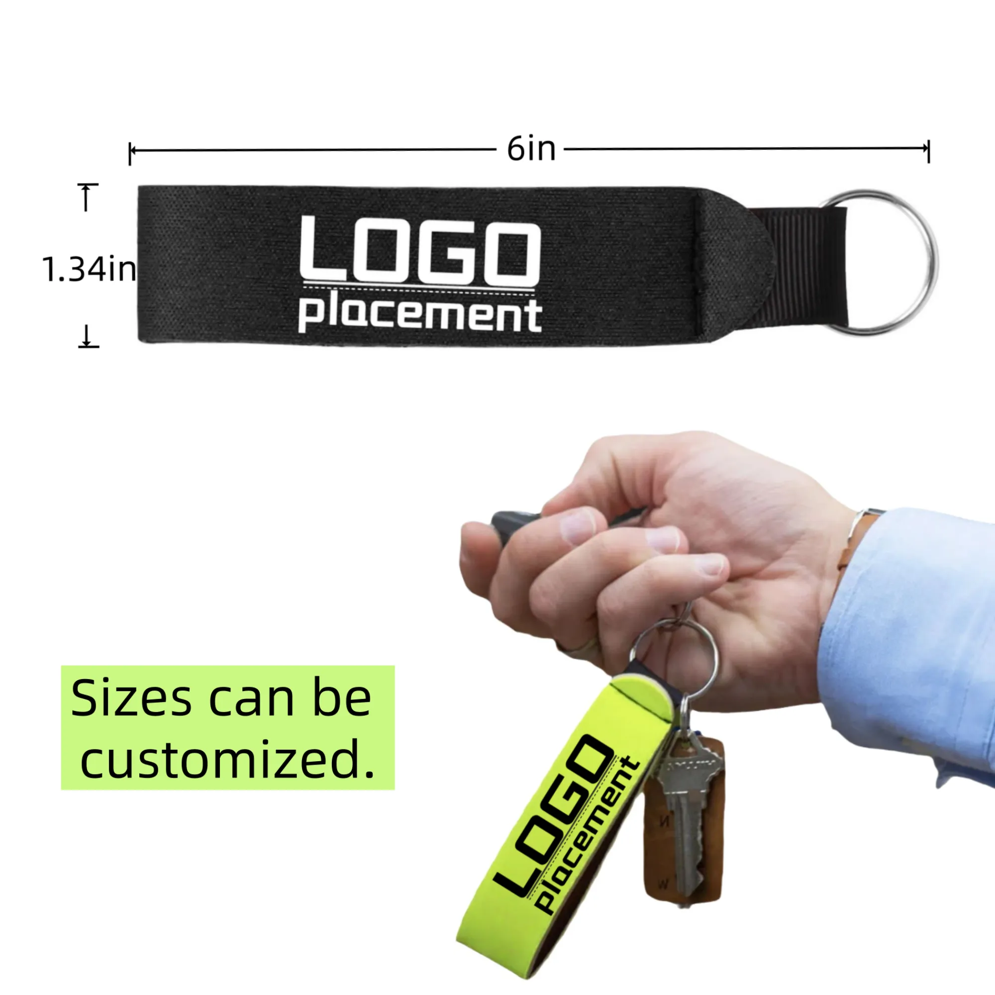 Colored Neoprene Keychain 3