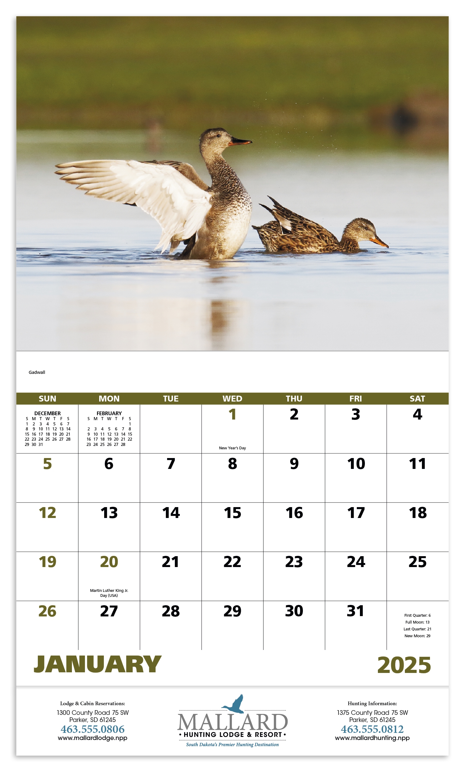 Good Value™ Waterfowl - Stapled Calendar 9