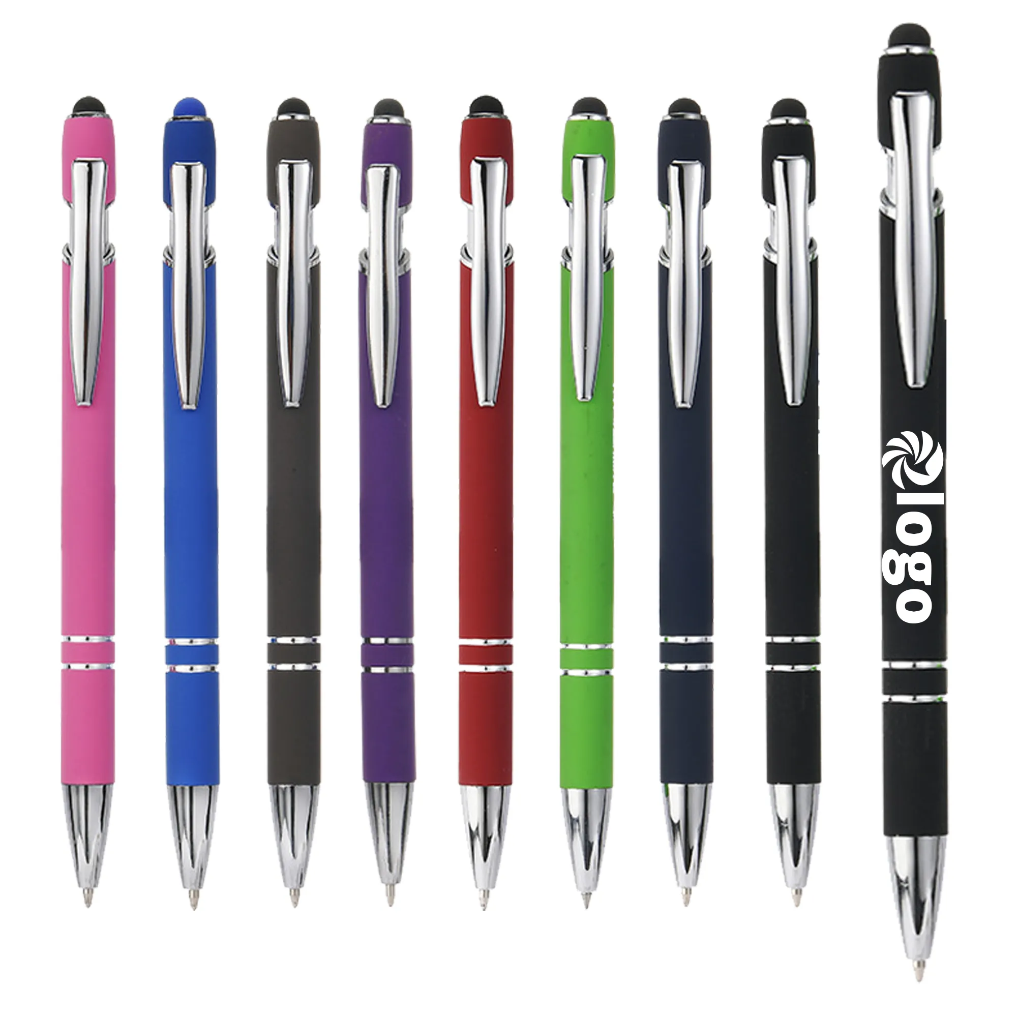Premium Metal Ballpoint Pen With Touchscreen Stylus 2