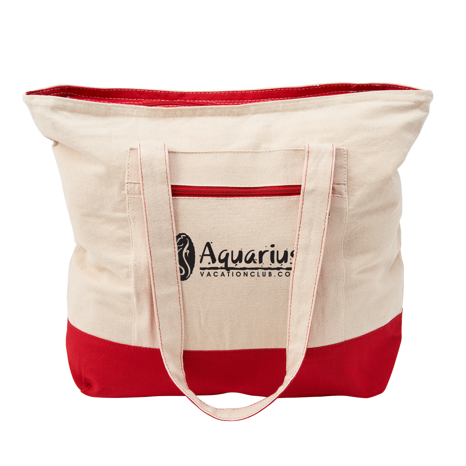 12 Oz. Cotton Canvas Zippered Tote Bag 5